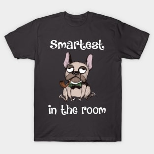 Smartest Dog in the Room Funny Design T-Shirt